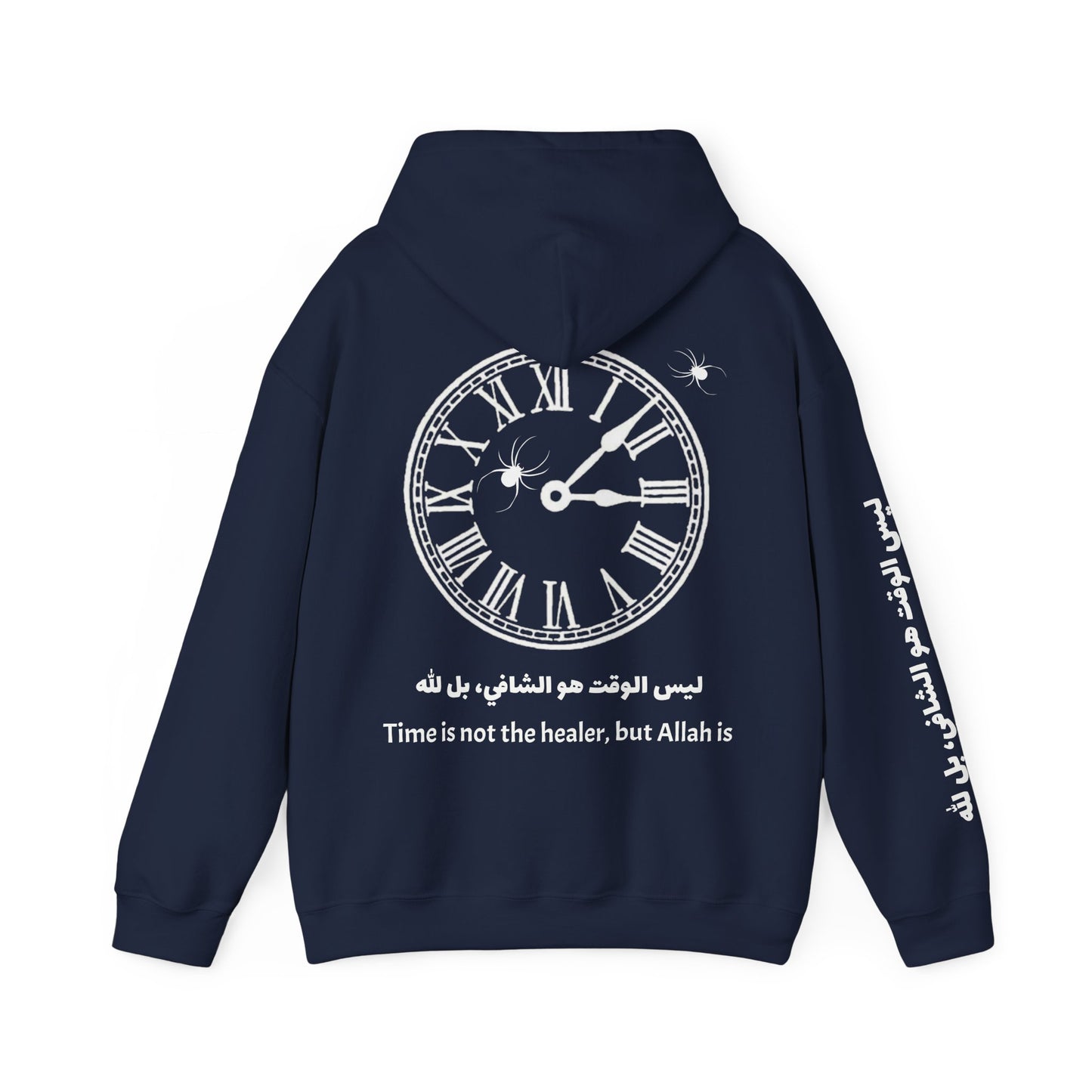 Unisex Three Star Hoodie “Time Is Not the Healer Clock Hoodie”