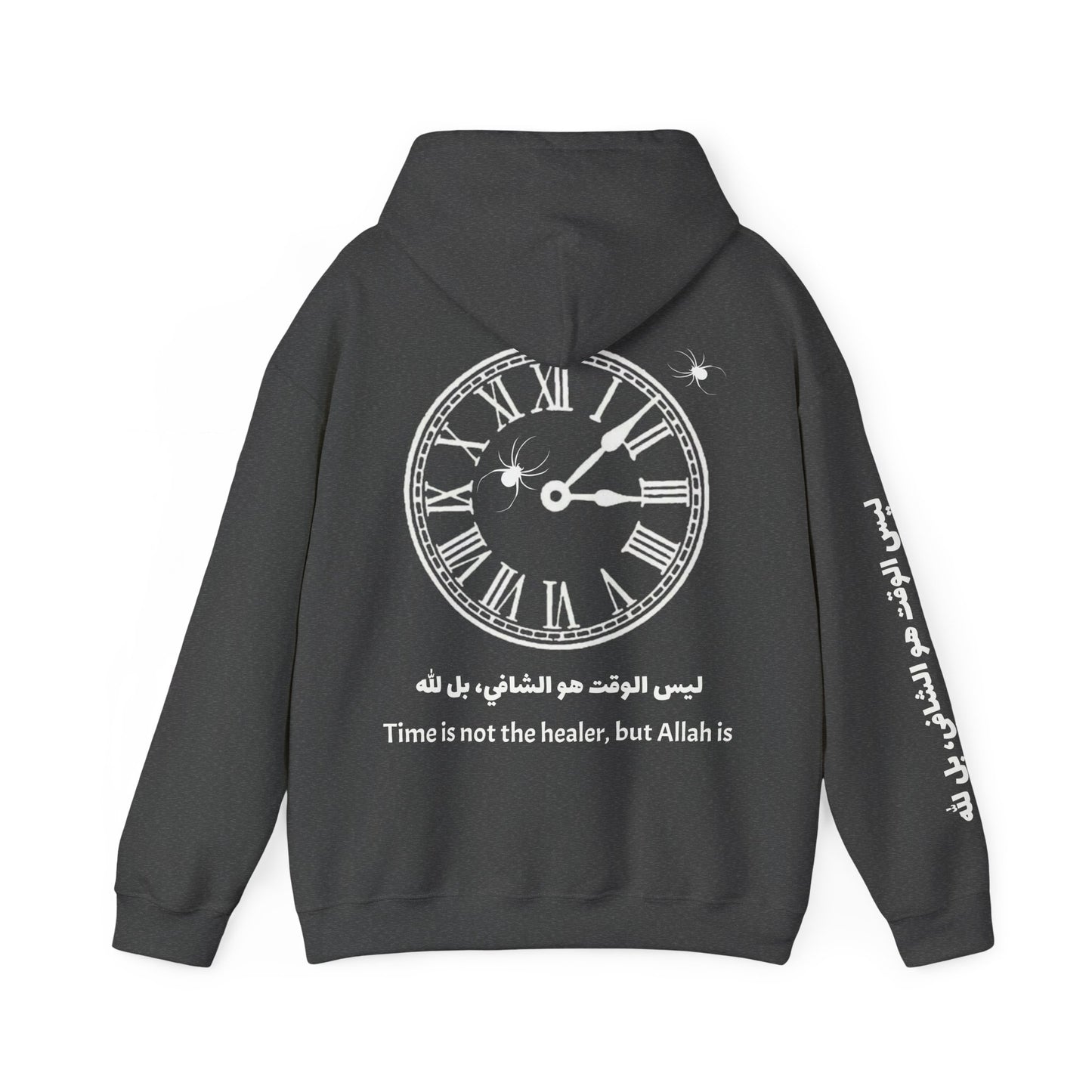 Unisex Three Star Hoodie “Time Is Not the Healer Clock Hoodie”