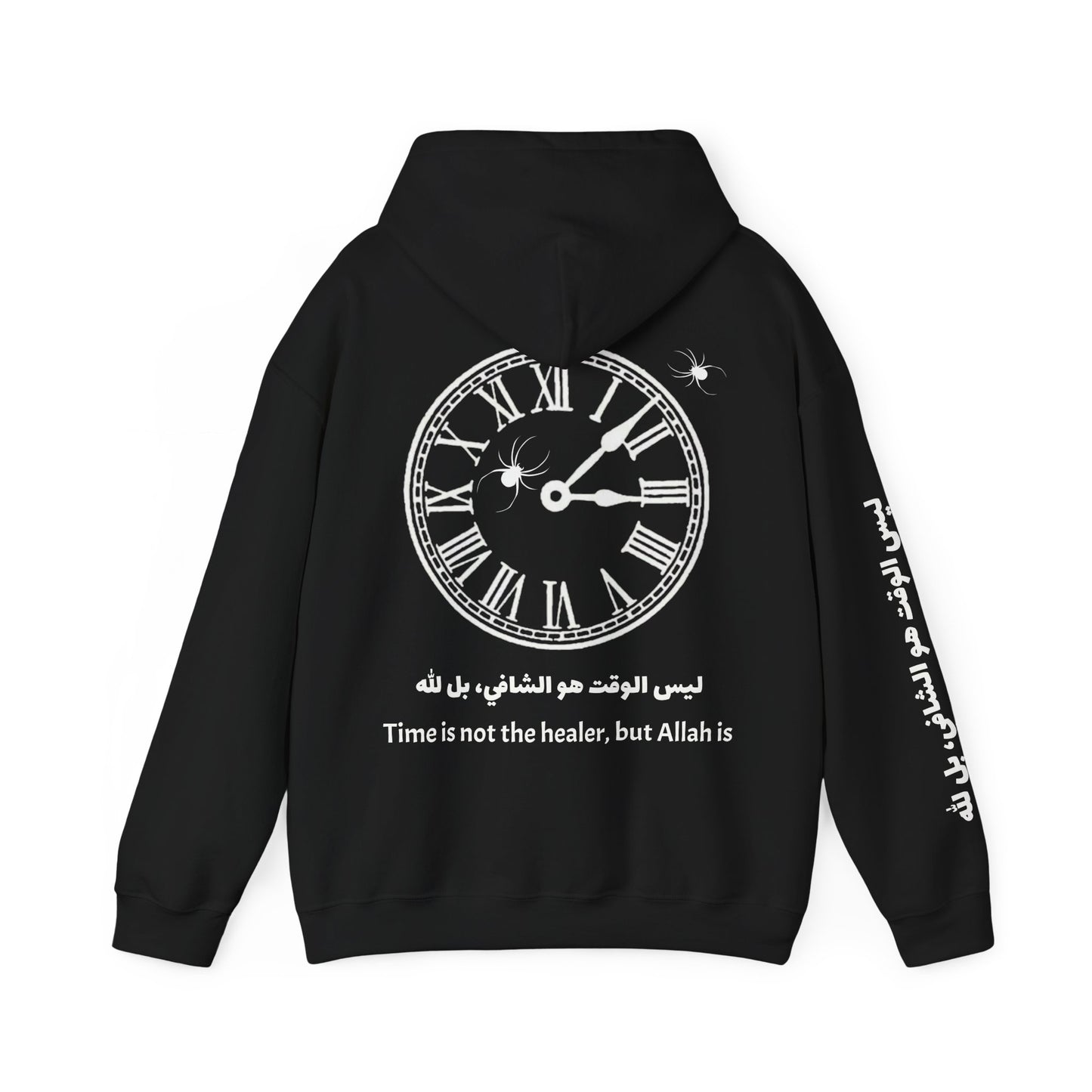 Unisex Three Star Hoodie “Time Is Not the Healer Clock Hoodie”