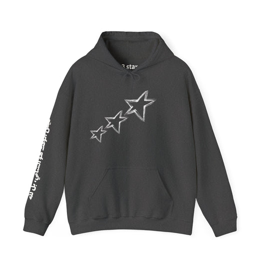 Unisex Three Star Hoodie “Time Is Not the Healer Clock Hoodie”