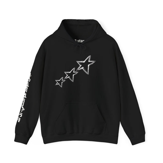 Unisex Three Star Hoodie “Time Is Not the Healer Clock Hoodie”
