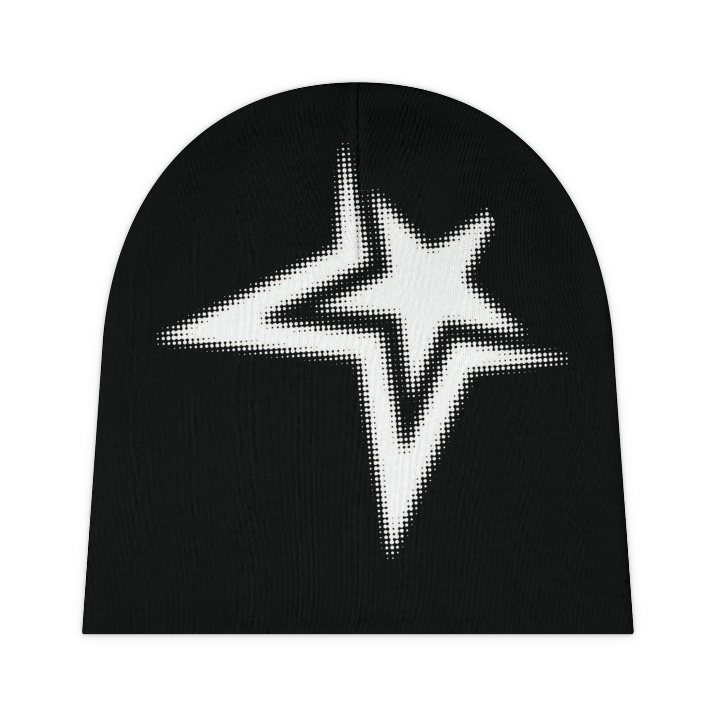 Pixelated Shooting Star Baby Beanie | Black All-Over Print 4EYSRUDTYFIG;HOJK